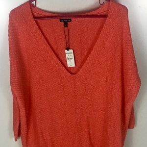 Express Blouse Large Pink Half Sleeve Womens Top